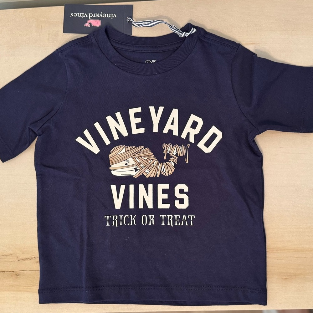 Vineyard Vines Dark Blue Halloween Tee